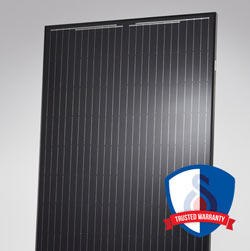 Silhouette solar panel