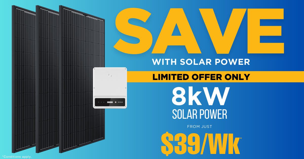 8kW solar power system offer from Solahart Sunshine Coast