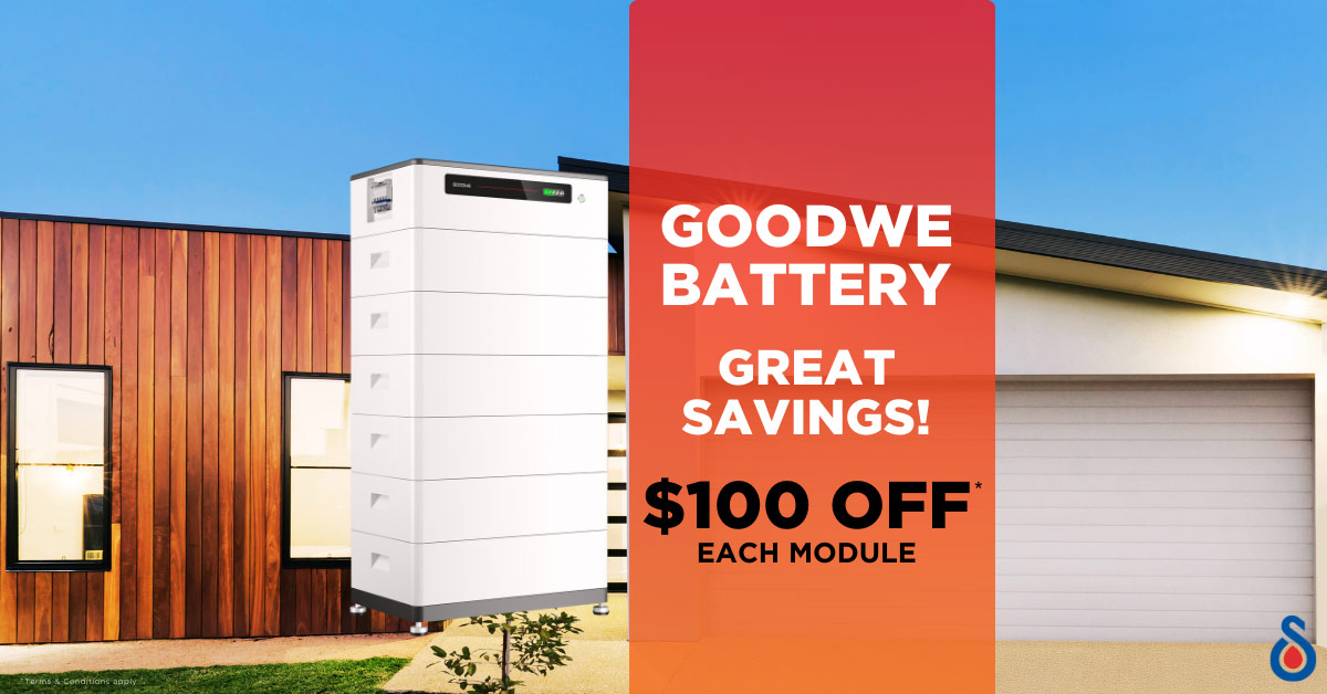 GoodWe Lynx Battery offer from Solahart - the more modules you buy, the more you save