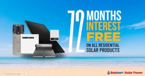 Get 72 months interest free on solar with Solahart