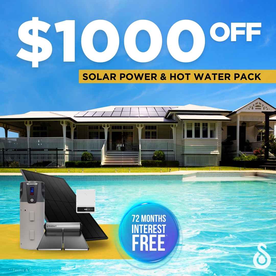 Solahart Mega Saver Solar Hot Water Package from Solahart Sunshine Coast Caboolture and Gympie