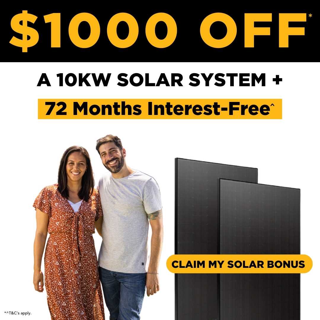 Save $1000 on a 10kw solar power system from Solahart Gympie
